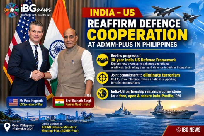 India and US Reaffirm Defence Cooperation and Joint Resolve Against Terrorism at ADMM-Plus India and US Reaffirm Defence Cooperation and Joint Resolve Against Terrorism at ADMM-Plus