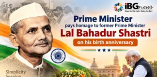 Prime Minister pays homage to former Prime Minister Lal Bahadur Shastri on his birth anniversary Prime Minister pays homage to former Prime Minister Lal Bahadur Shastri on his birth anniversary
