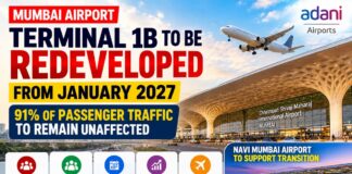 Mumbai Airport to Redevelop Terminal 1B from January 2027; 91% of Passenger Traffic to Remain Unaffected Mumbai Airport to Redevelop Terminal 1B from January 2027; 91% of Passenger Traffic to Remain Unaffected