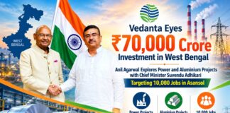 Vedanta Group Explores ₹70,000 Crore Investment in West Bengal, 10,000 Jobs Envisaged in Asansol Vedanta Plans for West Bengal